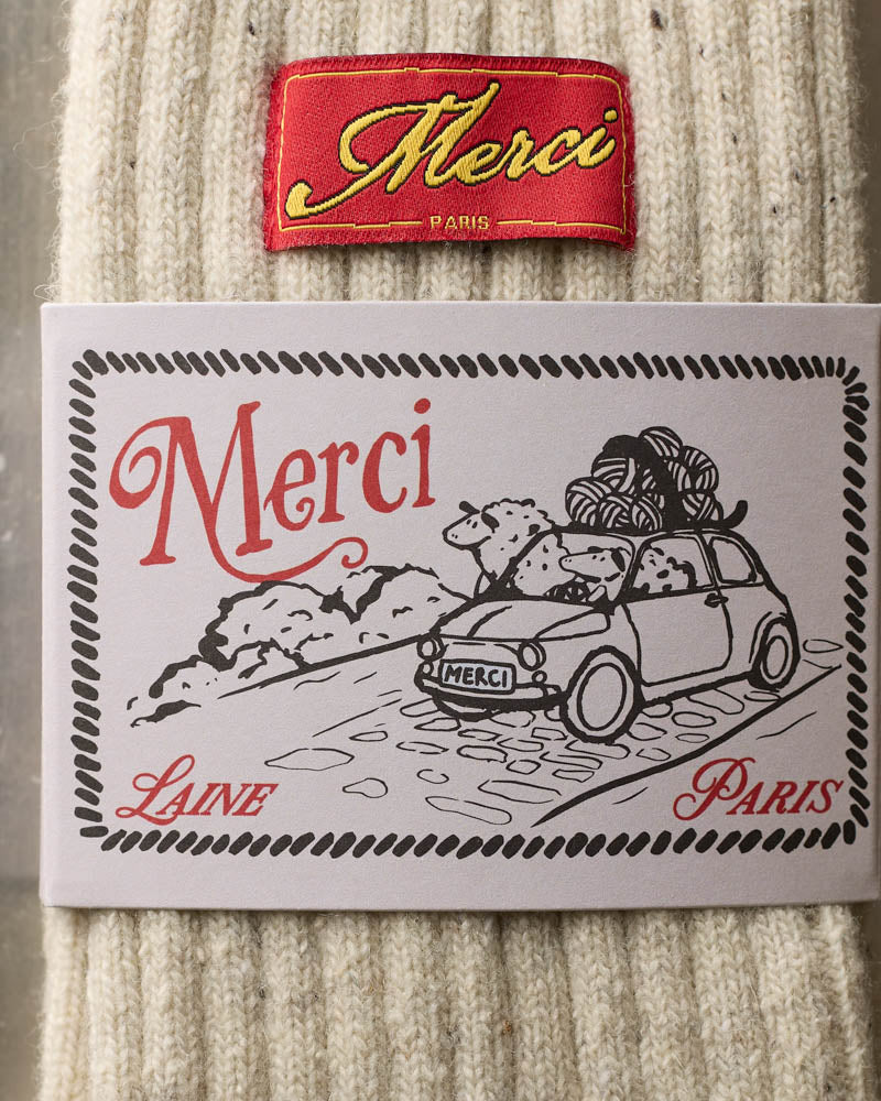 Merci - Chaussettes Sacha - Ecru