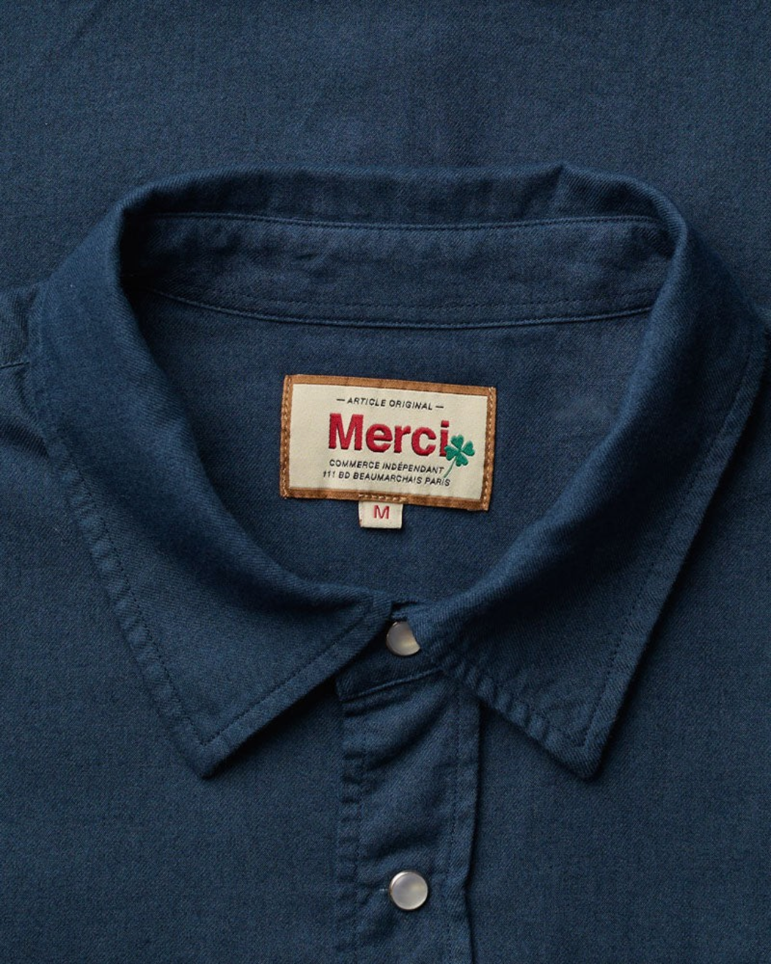 Merci - Pietro Flannel Shirt - Navy