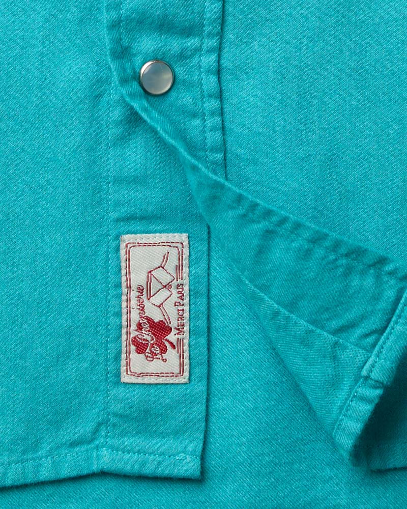 Merci - Chemise Pietro Flanelle - Bleu
