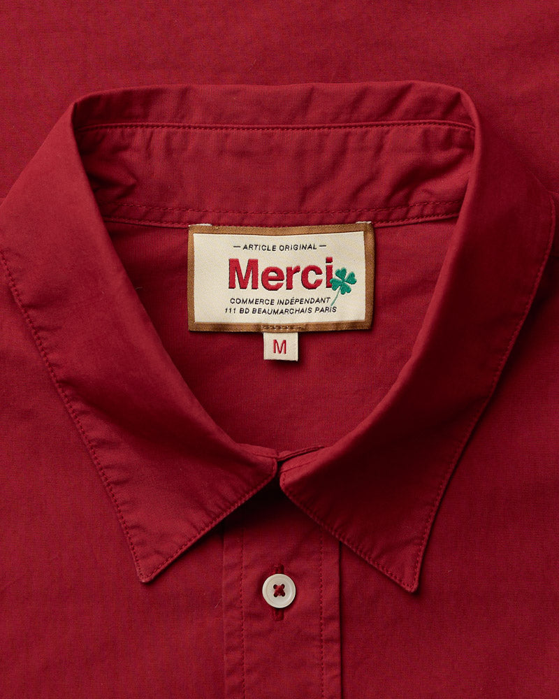 Merci - Constance Shirt - Burgundy