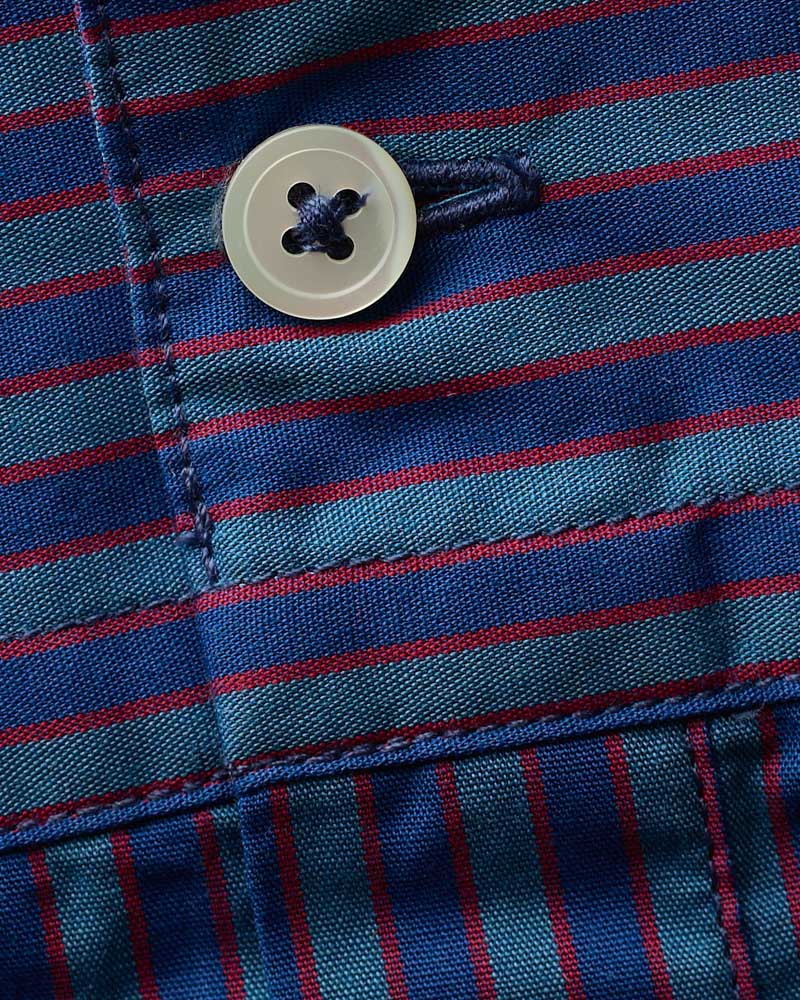 Merci - Constance Striped Shirt - Blue & Red