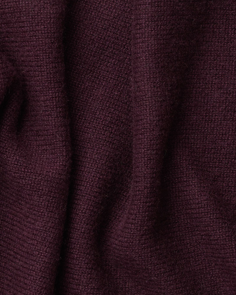 Merci - Martine Bicolored Cashmere Bandana - Eggplant & Blue