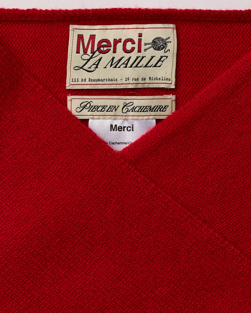Merci - Bandana En Cachemire Martine - Rouge