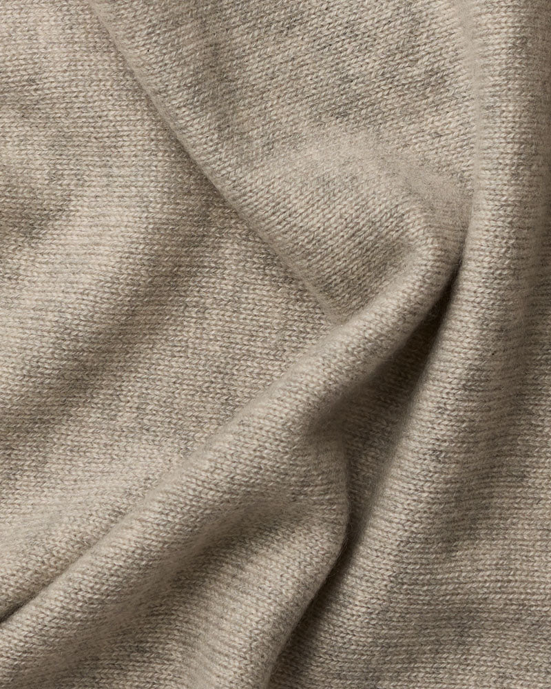 Merci - Martine Bicolored Cashmere Bandana - Gray & Red