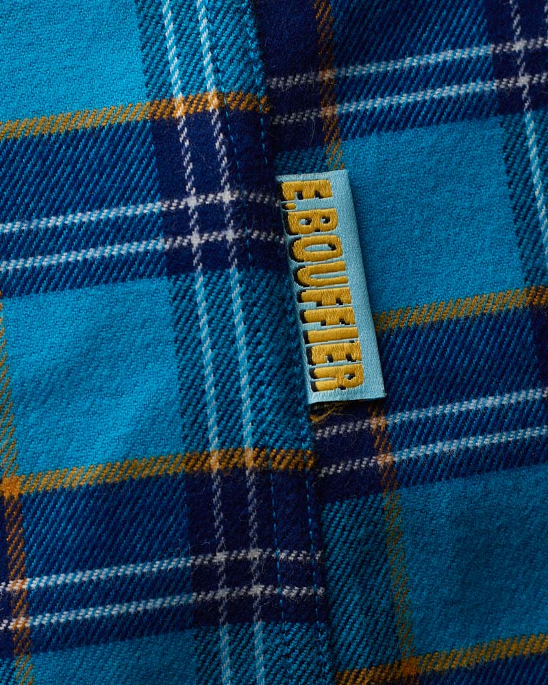 Au Vieux Campeur - Congés Payés - Chemise Elmer Flanelle - Marine & Bleu