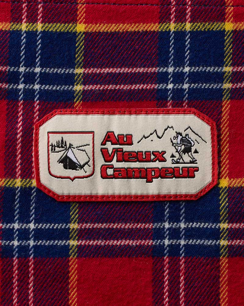 Au Vieux Campeur - Paid Vacation - Elmer Flannel Shirt - Red & Navy