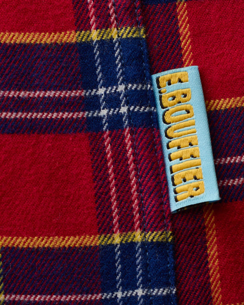 Au Vieux Campeur - Paid Vacation - Elmer Flannel Shirt - Red & Navy