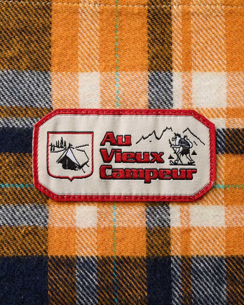 Au Vieux Campeur - Congés Payés - Chemise Elmer Flanelle - Jaune & Marine