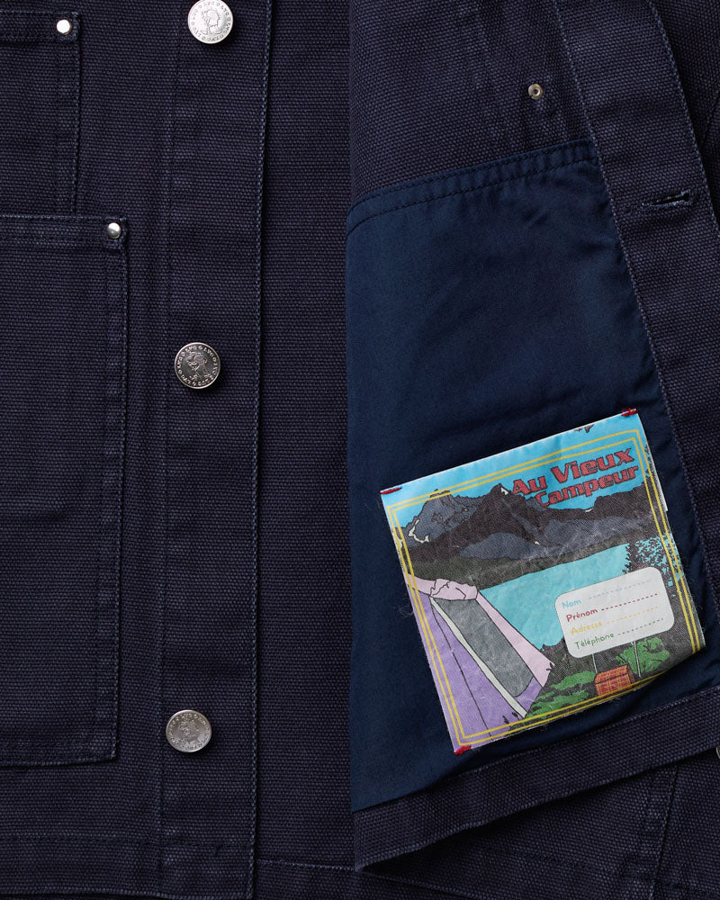 Au Vieux Campeur - Paid Leave - Henri Jacket - Navy & Chocolate