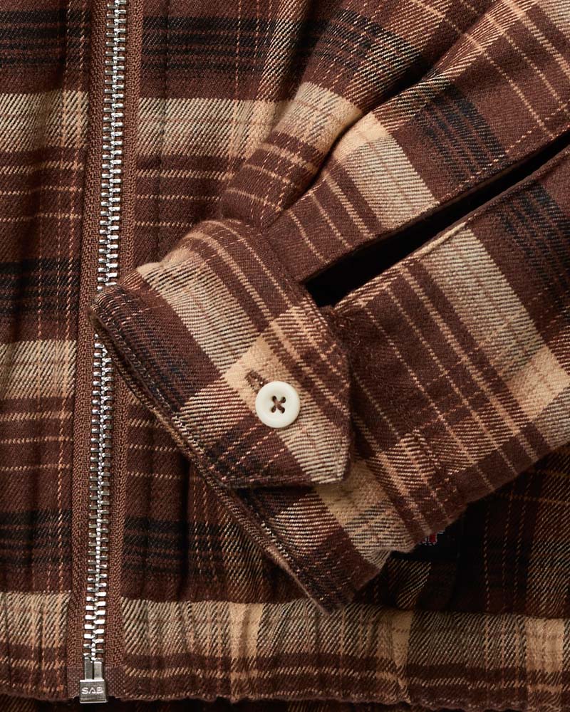 Au Vieux Campeur - Paid Leave - Claudine Checkered Jacket - Brown
