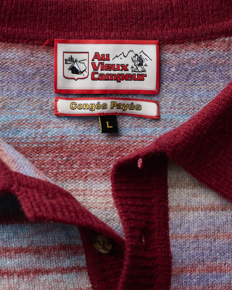 Au Vieux Campeur - Paid Leave - Hugo Sweater - Bordeaux & Bleu