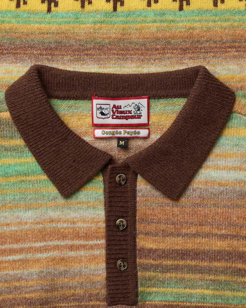 Au Vieux Campeur - Paid Leave - Hugo Sweater - Brown & Yellow