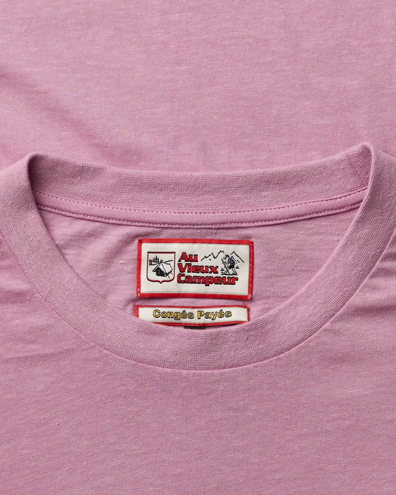 Au Vieux Campeur - Paid Holidays - Mercer T-shirt - Mauve