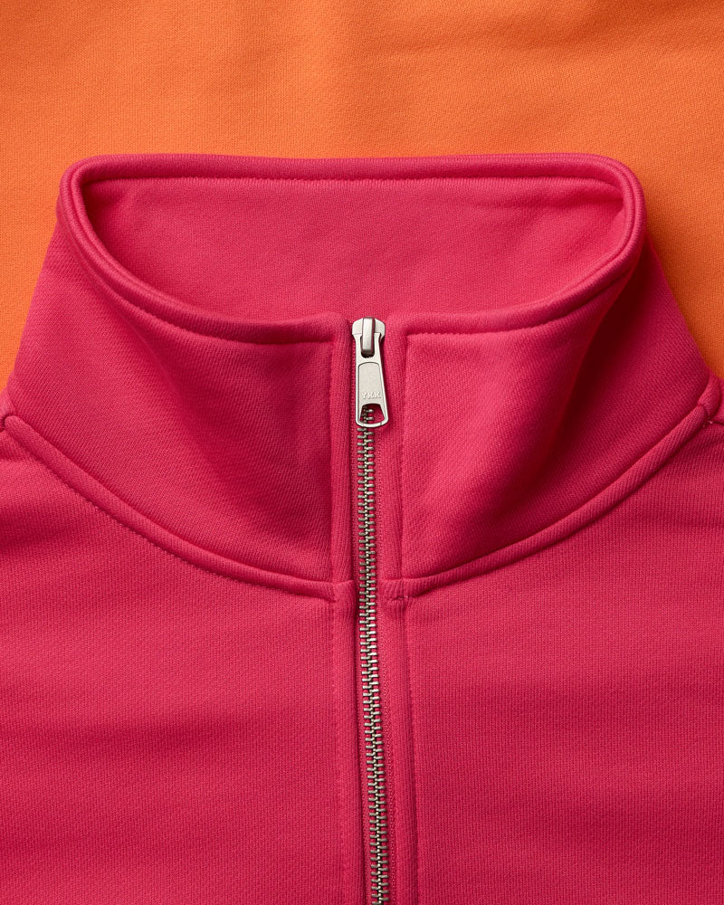 Au Vieux Campeur - Paid Leave - Vc Sport Sweatshirt - Pink & Orange