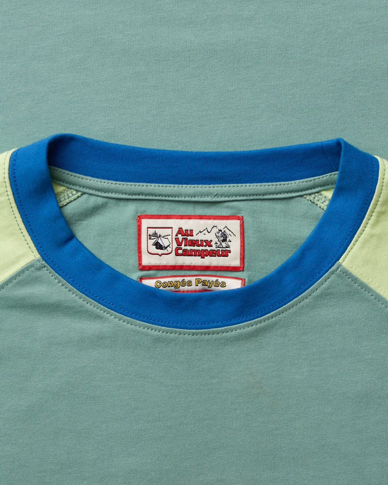 Au Vieux Campeur - Congés Payés - T-shirt Jace - Bleu & Vert