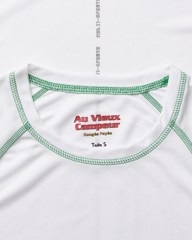 Au Vieux Campeur - Paid Holidays - Otis Short Sleeve T-shirt - White