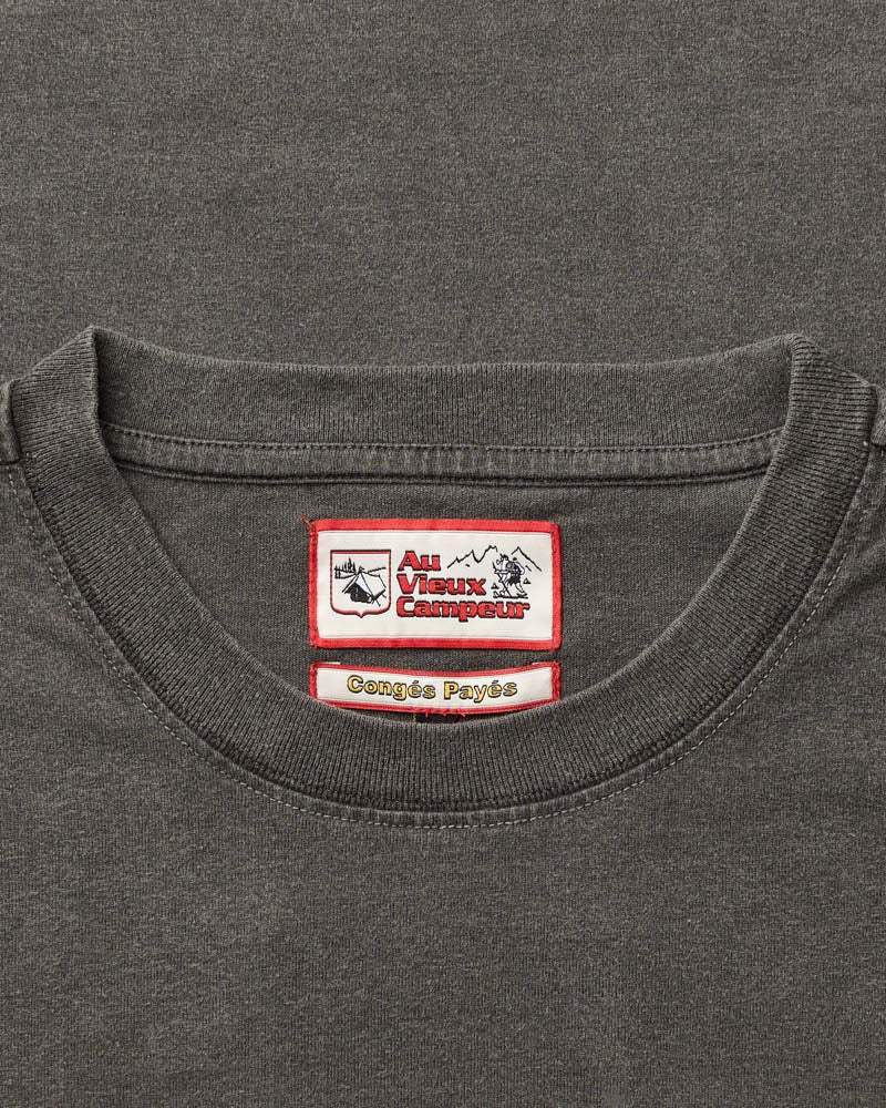 Au Vieux Campeur - Paid Holidays - Snowmobile T-shirt - Black Delave
