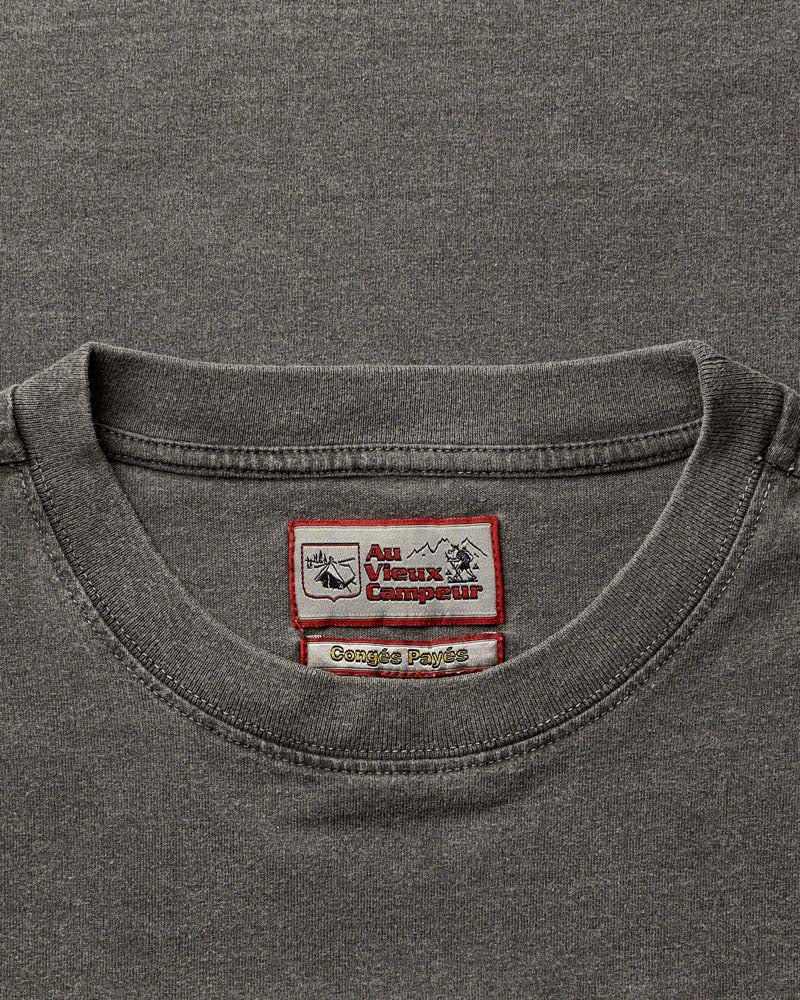 Au Vieux Campeur - Congés Payés - T-shirt skieur - Noir Delave