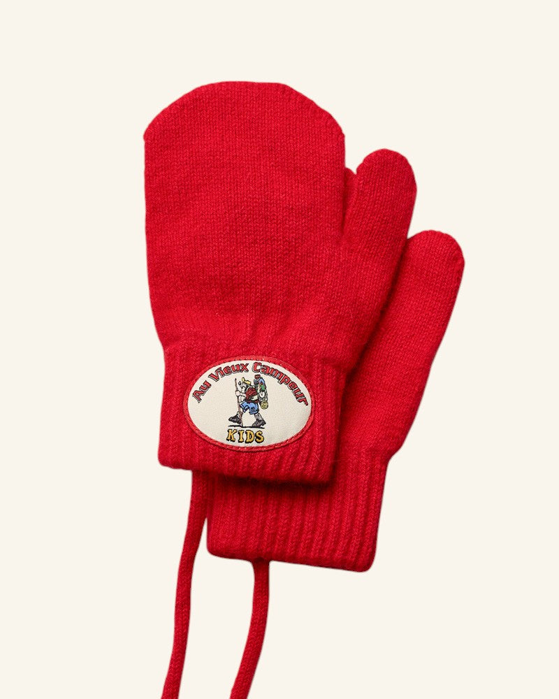Au Vieux Campeur - Paid Holidays - Ben Kids Mittens - Red