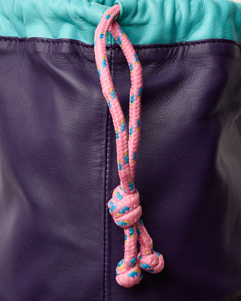 Au Vieux Campeur - Paid Leave - Climber Bag - Purple Turquoise & Pink