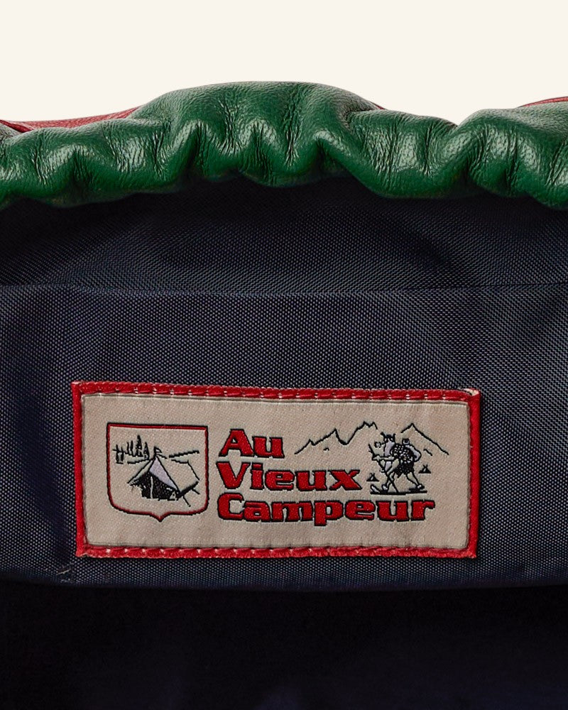 Au Vieux Campeur - Paid Leave - Climber Bag - Bordeaux Green & Orange