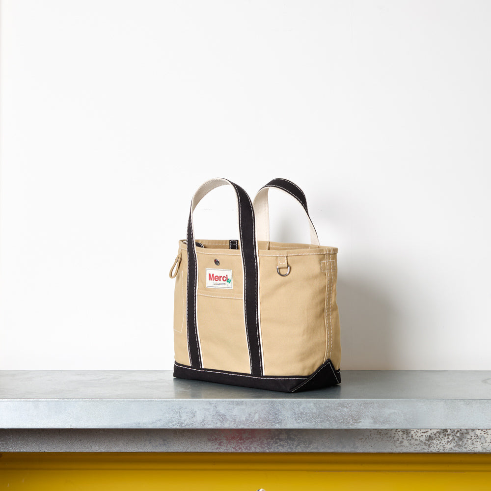 Merci - Candide shopping bag Ribbon - Beige & Black