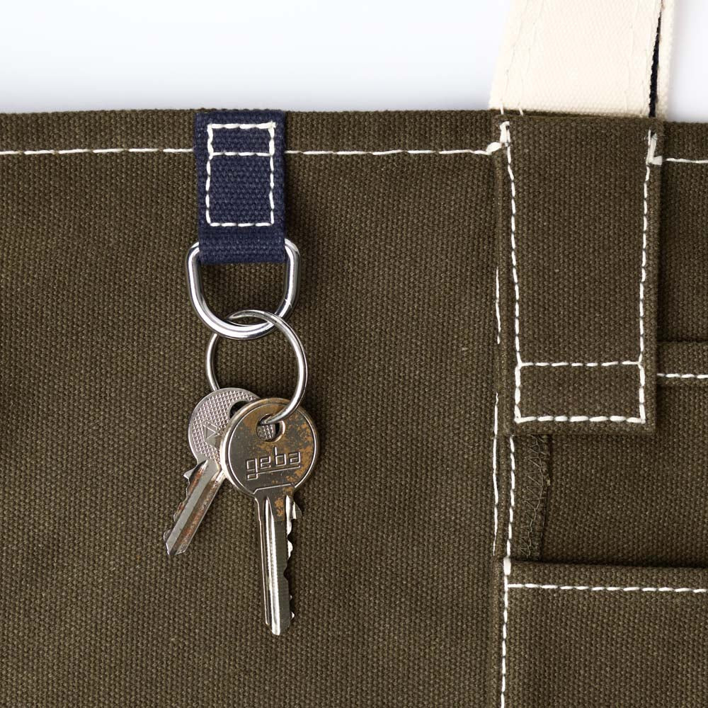 Merci - Candide shopping bag Ribbon - Olive & Navy