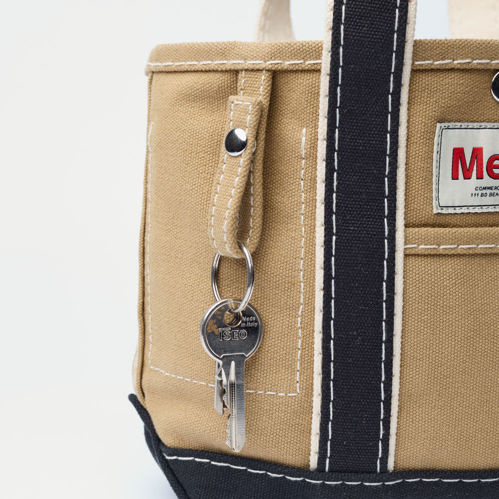 Merci - Candide shopping bag Ribbon - Beige & Black