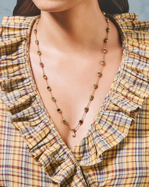 Tityaravy - Sriphala Talisman Necklace - Zoisite Crystal