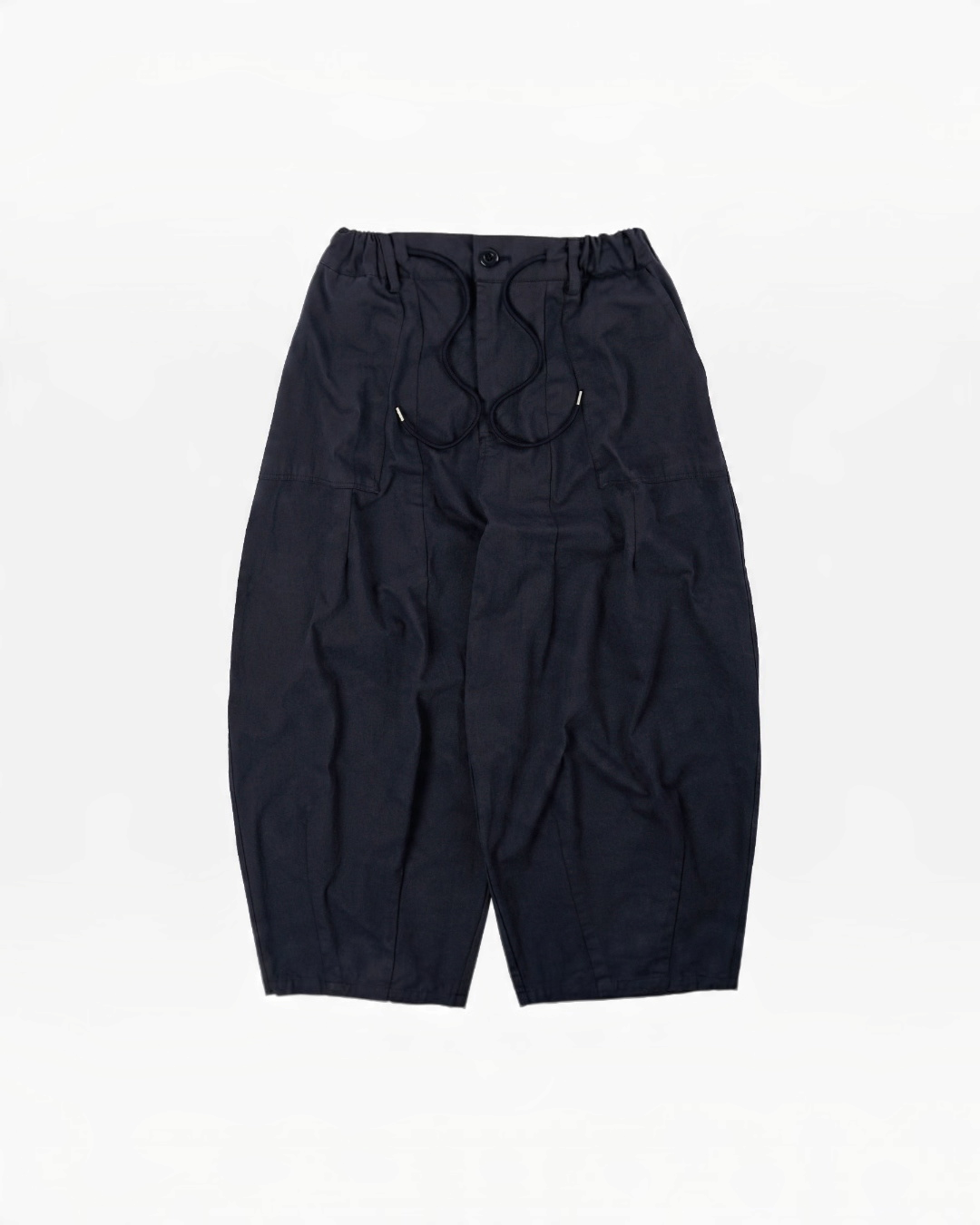 Pantalon ballon bleu Frizmworks en sergé de coton avec taille élastiquée et coupe ample inspirée du style militaire