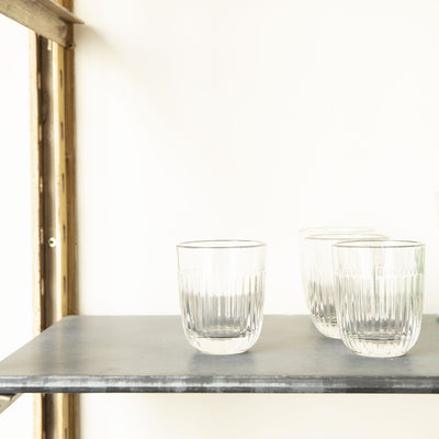 Cup in ridged glass - Ouessant